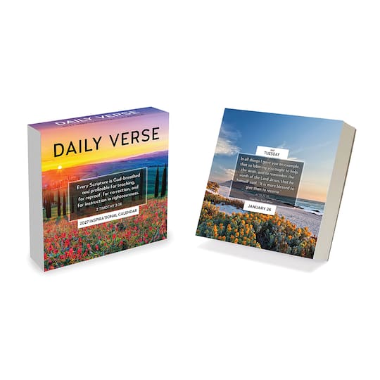 2027 Daily Verse Daily Desktop Calendar